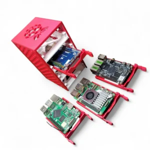 3D Printed Modular Raspberry Pi Cluster Enclosure for your Lab & HomeLab | 4-Slot Case |