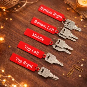 3D Printed Drawer/Table Key Tag Set (5 Tag)